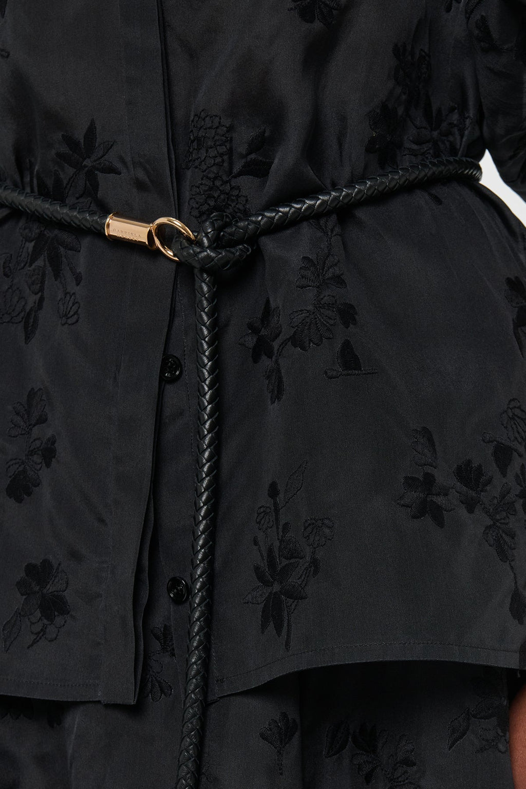 Belt in Black Nappa Leather