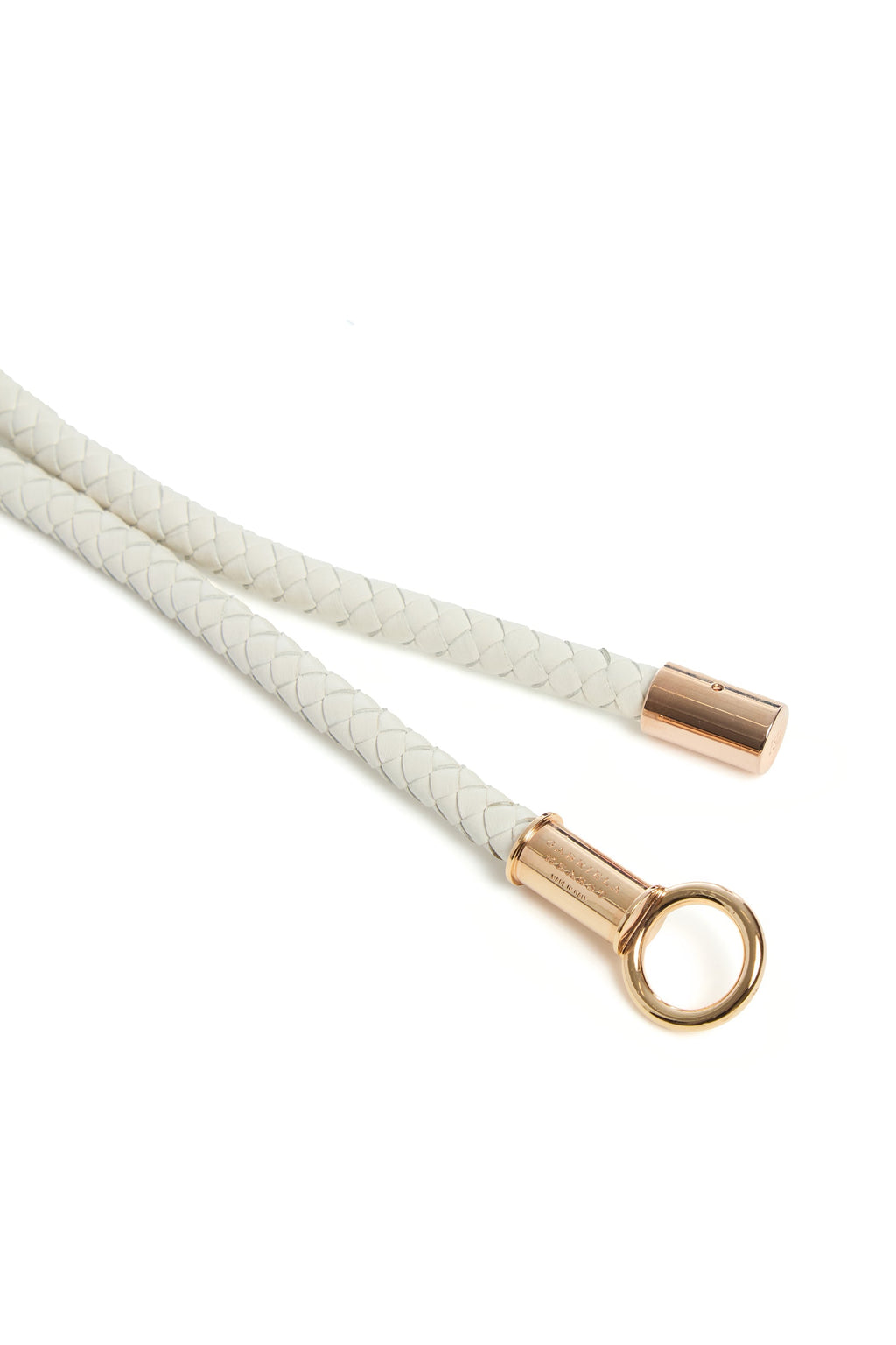 Belt in Ivory Nappa Leather