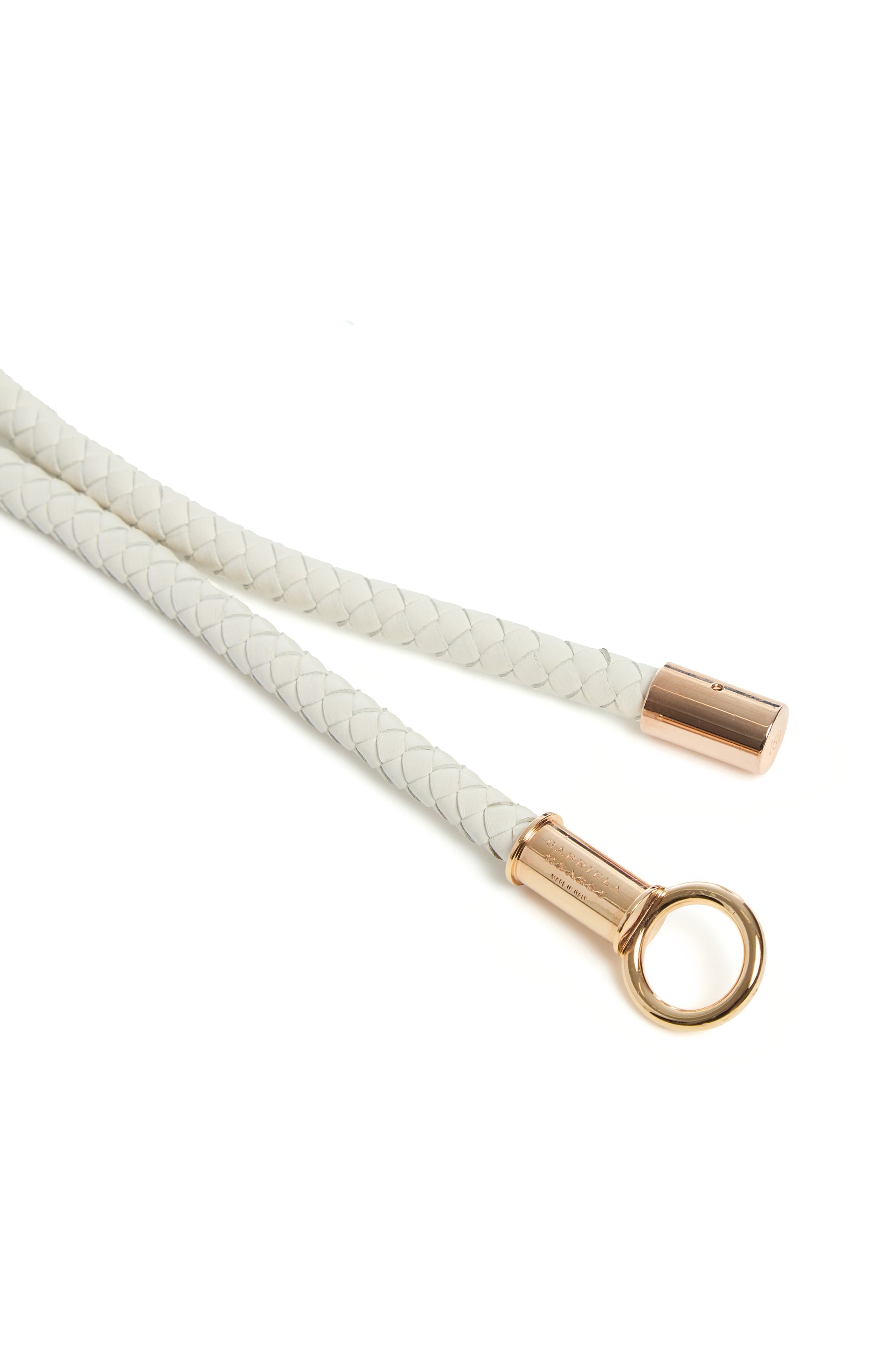 Belt in Ivory Nappa Leather